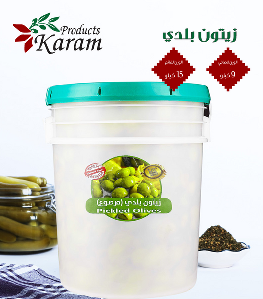 Karam Pickled Olives زيتون بلدي مرصوع