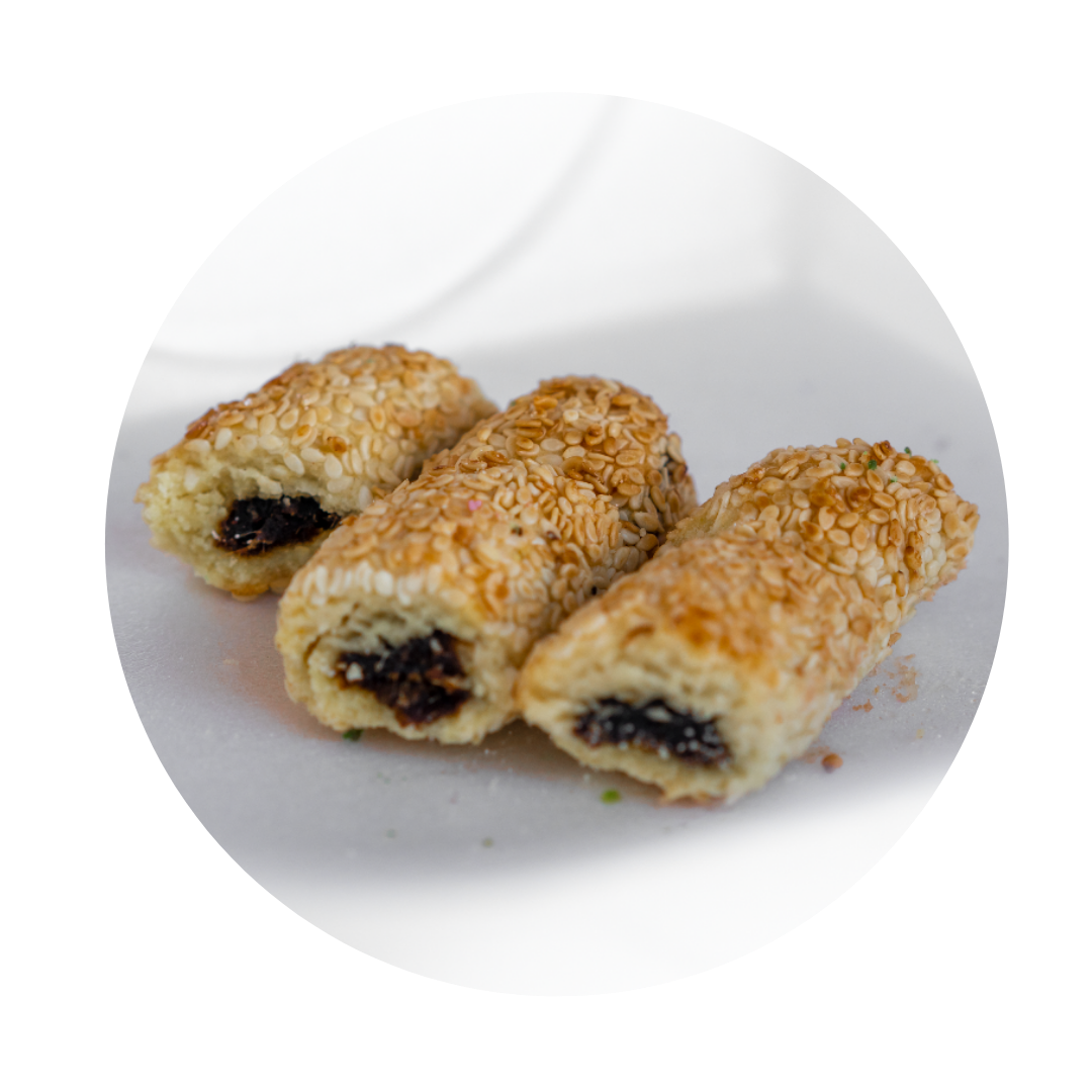 Makroota Maamoul Finger Cookies with Dates Filling, 1 lb