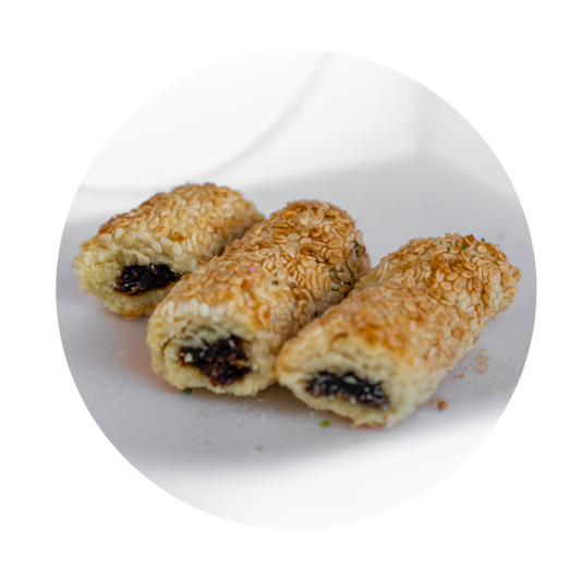 Makroota Maamoul Finger Cookies with Dates Filling, 1 lb