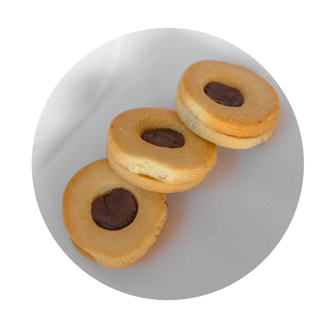 Petit Four Cookies with Chocolate Filling, 1 lb