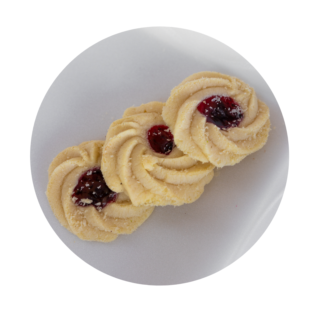 Petit Four Cookies with Strawberry Jelly, 1 lb