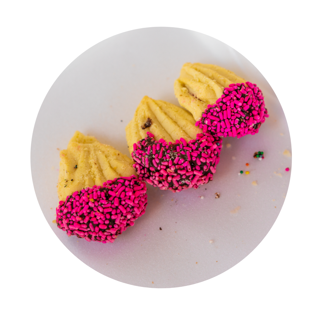 Petit Four Cookies with Sprinkles, 1 lb