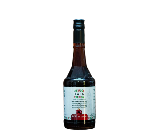 YAFA Natural Hibiscus Concentrated Syrup شراب الكركديه المركّز الطبيعي Tampa Ramallah Market