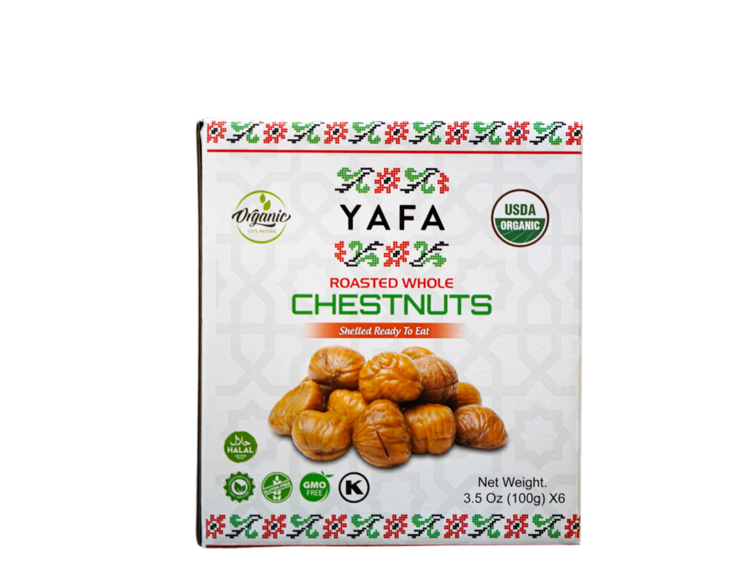 YAFA Roasted Whole Chestnuts كستناء محمّصة Tampa Ramallah Market