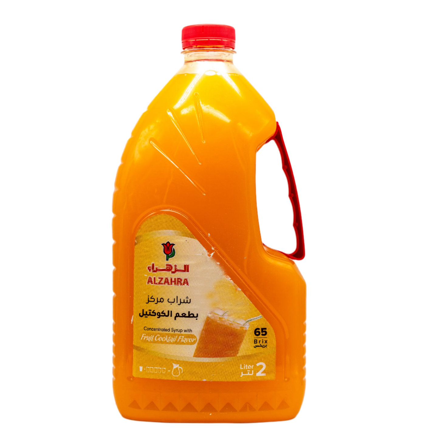 Alzahra Concentrated Syrup with Fruit Cocktail Flavor